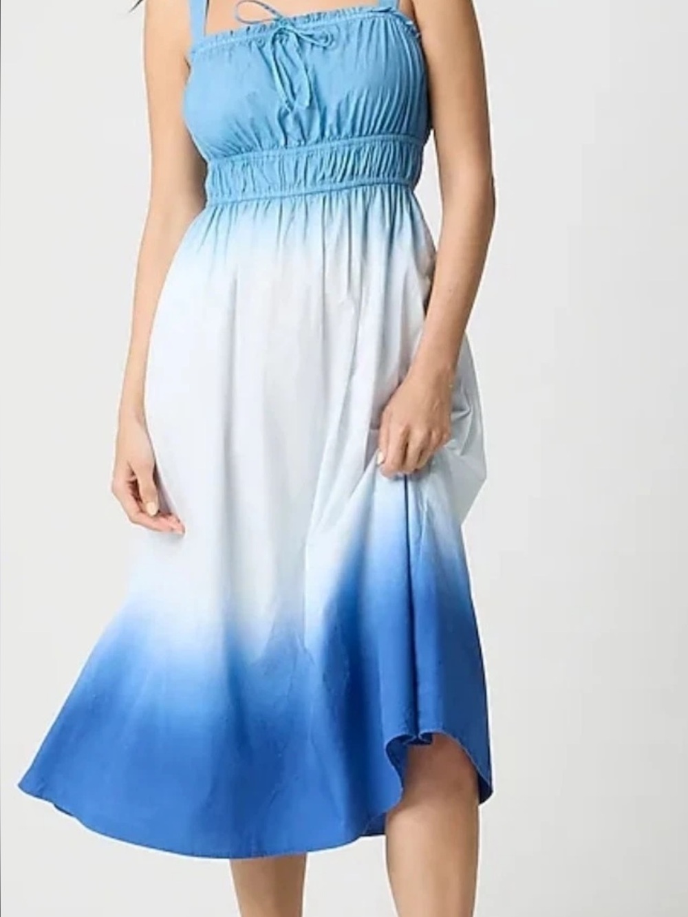 J.Crew Factory Ombre Dip Dye Midi Dress XS NWT